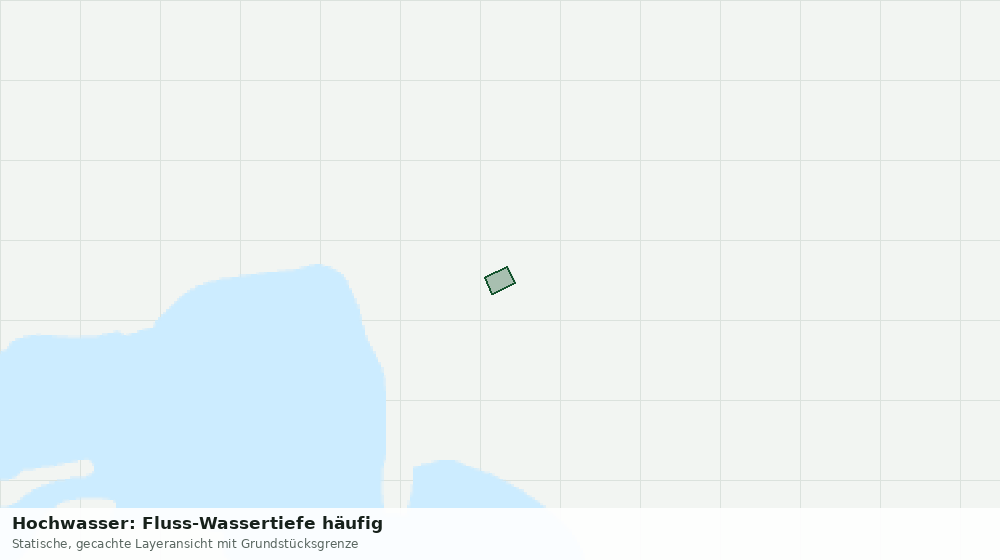 Statische Kartenansicht: Hochwasser: Fluss-Wassertiefe häufig