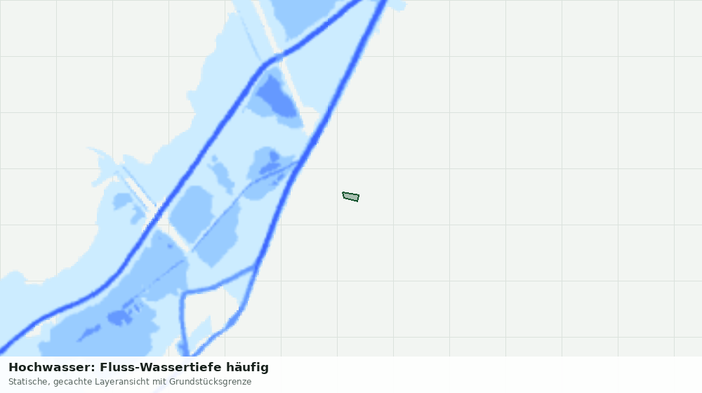 Statische Kartenansicht: Hochwasser: Fluss-Wassertiefe häufig