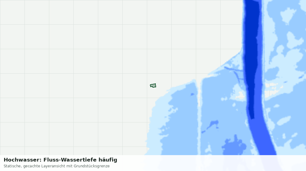 Statische Kartenansicht: Hochwasser: Fluss-Wassertiefe häufig