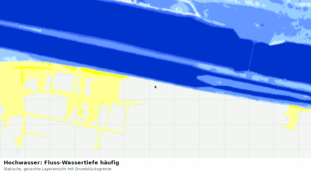 Statische Kartenansicht: Hochwasser: Fluss-Wassertiefe häufig