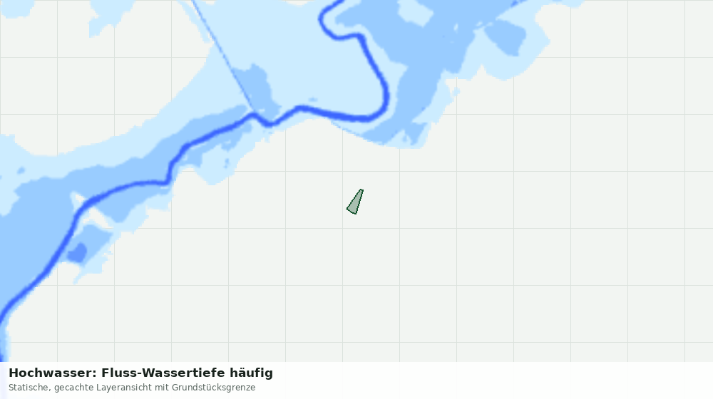 Statische Kartenansicht: Hochwasser: Fluss-Wassertiefe häufig