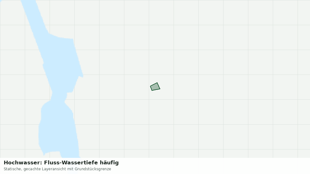 Statische Kartenansicht: Hochwasser: Fluss-Wassertiefe häufig