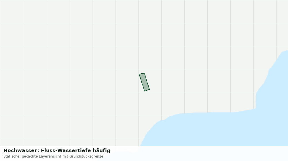 Statische Kartenansicht: Hochwasser: Fluss-Wassertiefe häufig