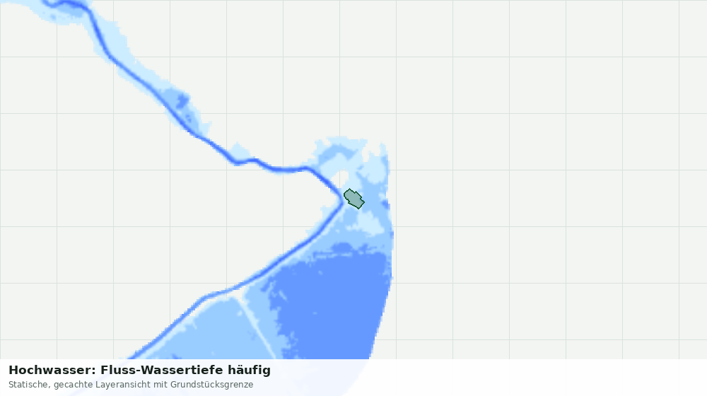 Statische Kartenansicht: Hochwasser: Fluss-Wassertiefe häufig