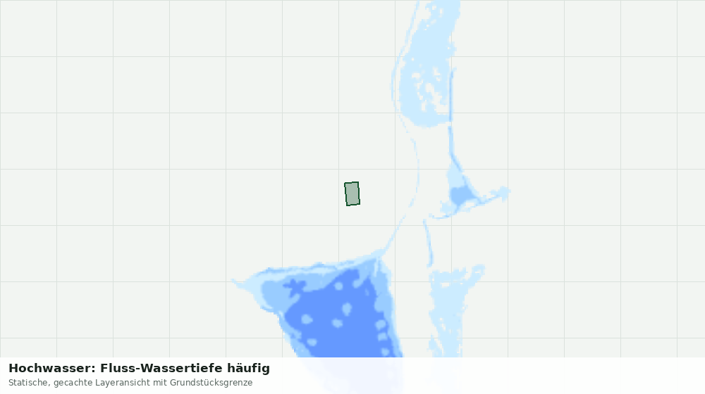 Statische Kartenansicht: Hochwasser: Fluss-Wassertiefe häufig
