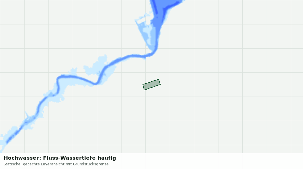 Statische Kartenansicht: Hochwasser: Fluss-Wassertiefe häufig