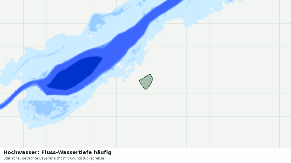 Statische Kartenansicht: Hochwasser: Fluss-Wassertiefe häufig