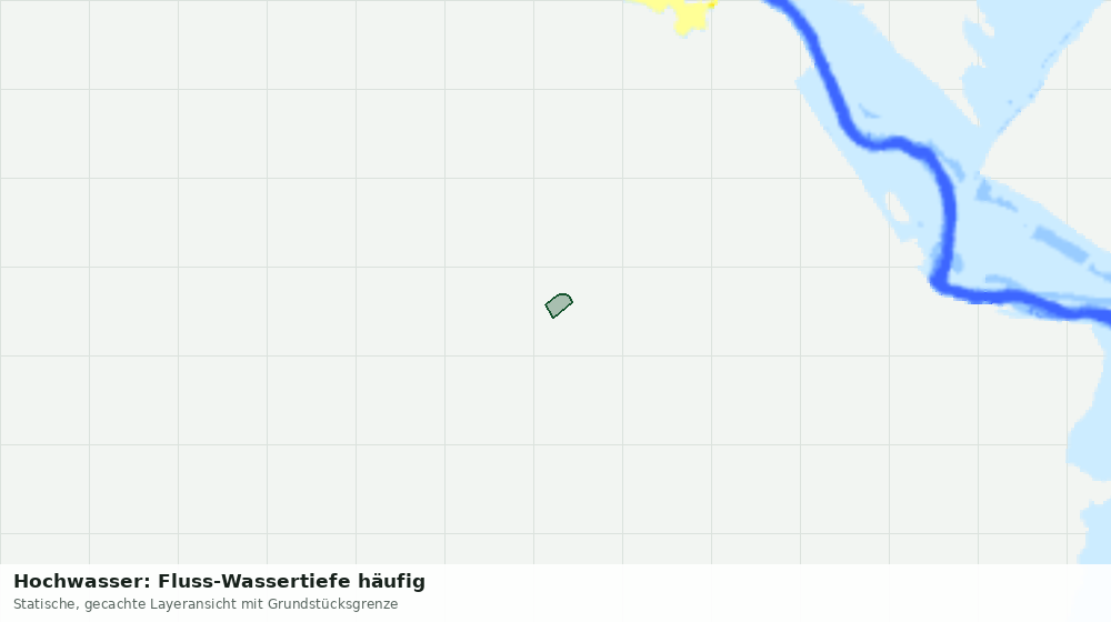 Statische Kartenansicht: Hochwasser: Fluss-Wassertiefe häufig