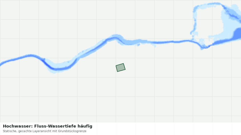 Statische Kartenansicht: Hochwasser: Fluss-Wassertiefe häufig