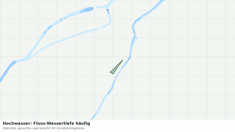 Statische Kartenansicht: Hochwasser: Fluss-Wassertiefe häufig