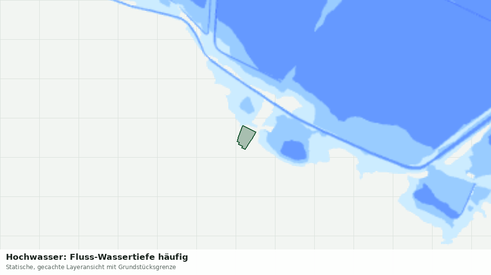 Statische Kartenansicht: Hochwasser: Fluss-Wassertiefe häufig