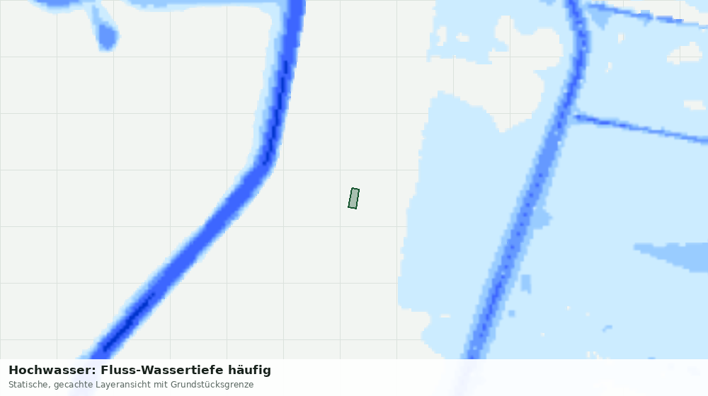 Statische Kartenansicht: Hochwasser: Fluss-Wassertiefe häufig