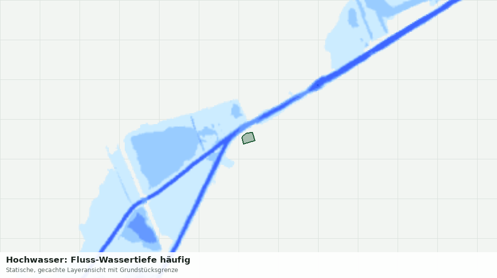 Statische Kartenansicht: Hochwasser: Fluss-Wassertiefe häufig