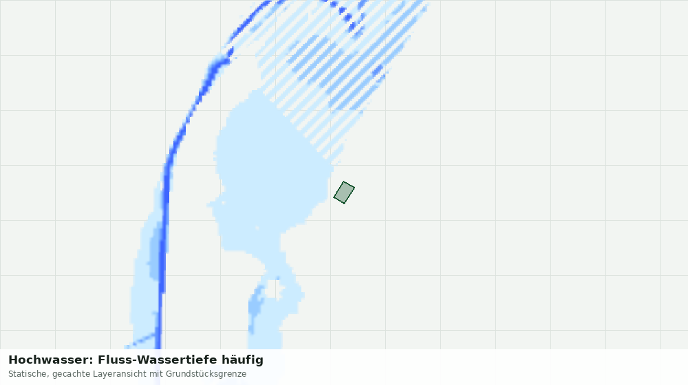 Statische Kartenansicht: Hochwasser: Fluss-Wassertiefe häufig