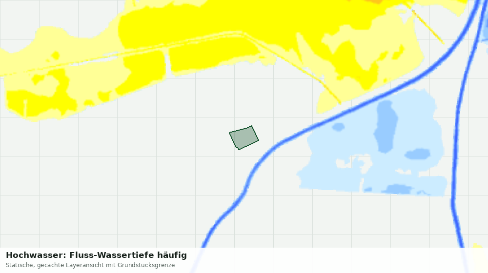 Statische Kartenansicht: Hochwasser: Fluss-Wassertiefe häufig