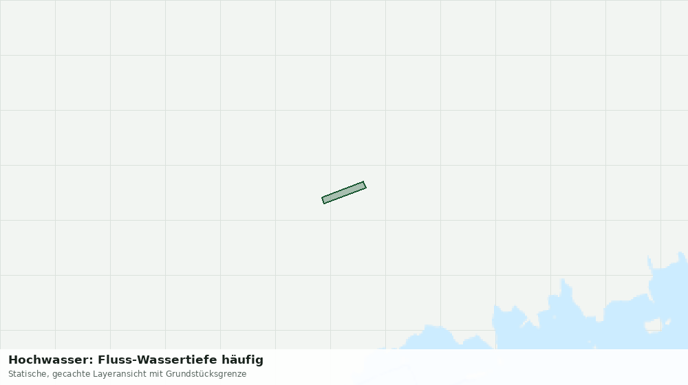 Statische Kartenansicht: Hochwasser: Fluss-Wassertiefe häufig