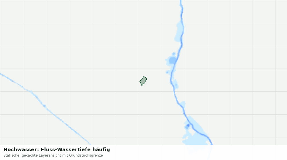 Statische Kartenansicht: Hochwasser: Fluss-Wassertiefe häufig