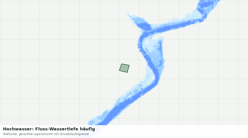 Statische Kartenansicht: Hochwasser: Fluss-Wassertiefe häufig