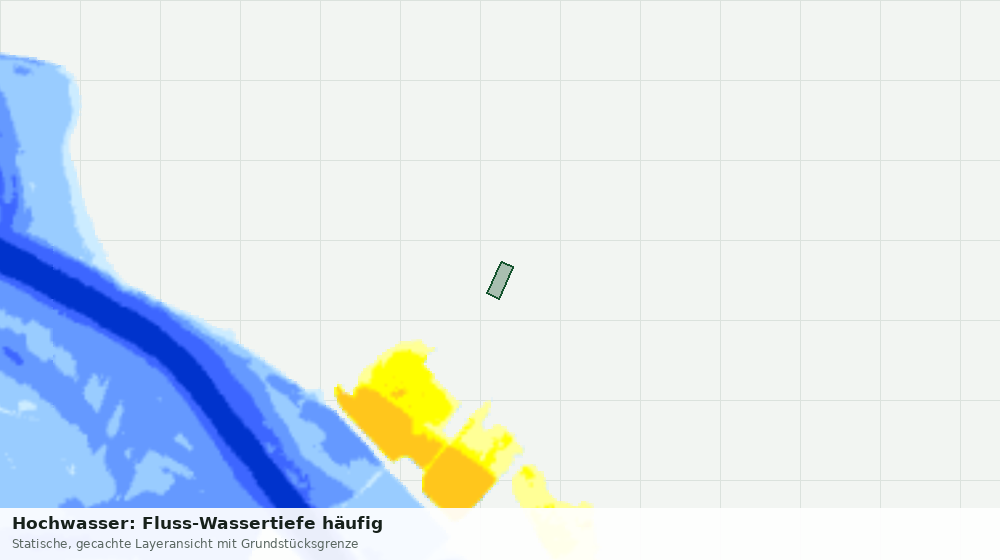 Statische Kartenansicht: Hochwasser: Fluss-Wassertiefe häufig