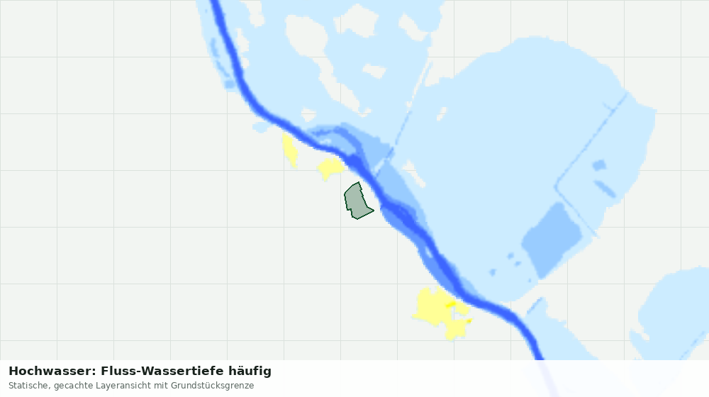Statische Kartenansicht: Hochwasser: Fluss-Wassertiefe häufig