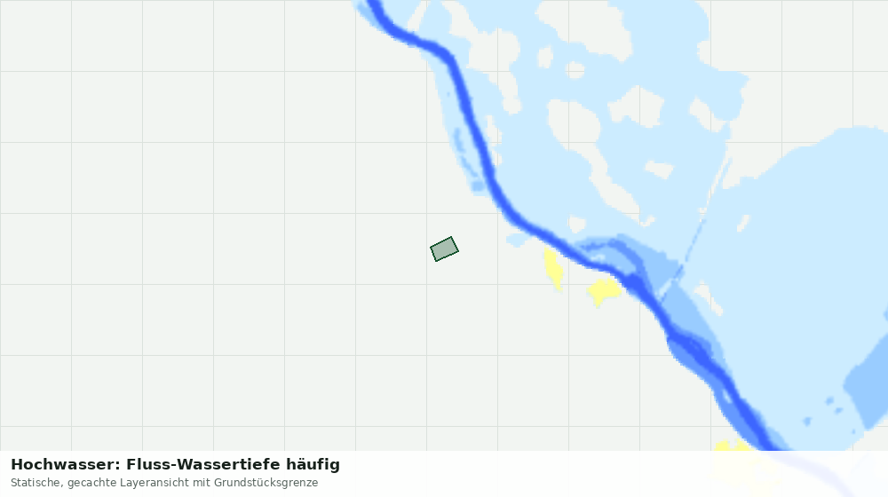 Statische Kartenansicht: Hochwasser: Fluss-Wassertiefe häufig