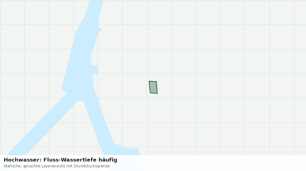 Statische Kartenansicht: Hochwasser: Fluss-Wassertiefe häufig