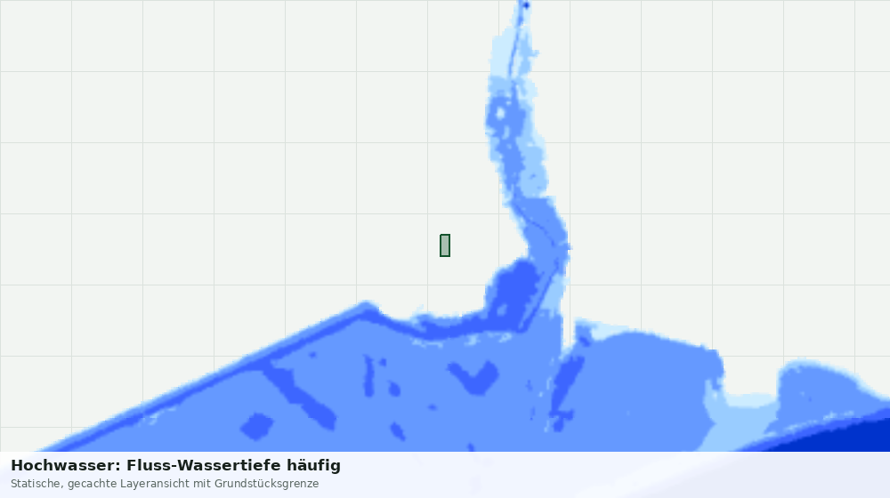 Statische Kartenansicht: Hochwasser: Fluss-Wassertiefe häufig
