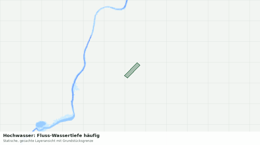 Statische Kartenansicht: Hochwasser: Fluss-Wassertiefe häufig