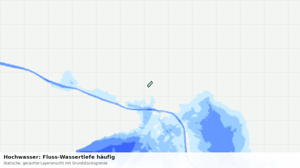 Statische Kartenansicht: Hochwasser: Fluss-Wassertiefe häufig