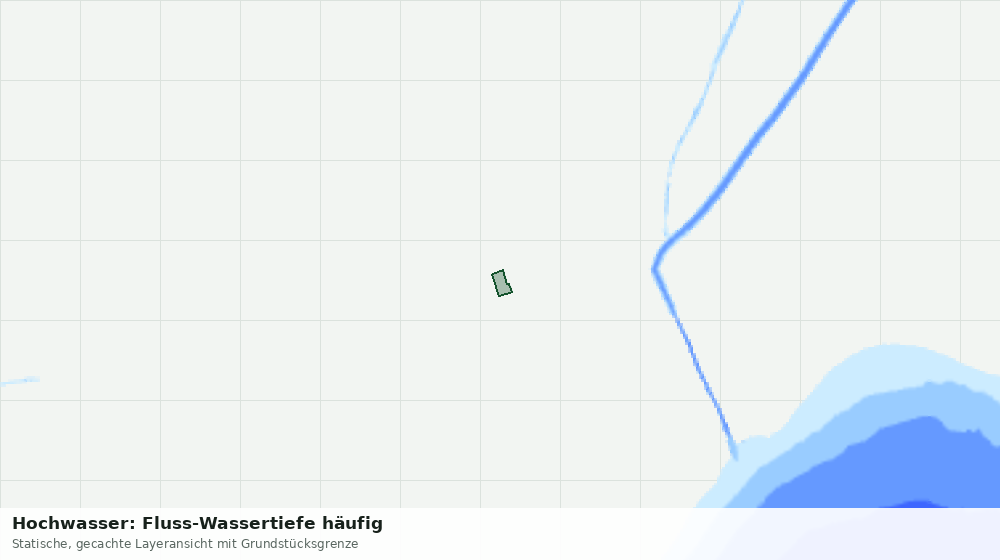 Statische Kartenansicht: Hochwasser: Fluss-Wassertiefe häufig