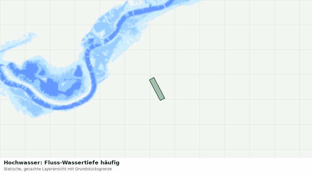 Statische Kartenansicht: Hochwasser: Fluss-Wassertiefe häufig