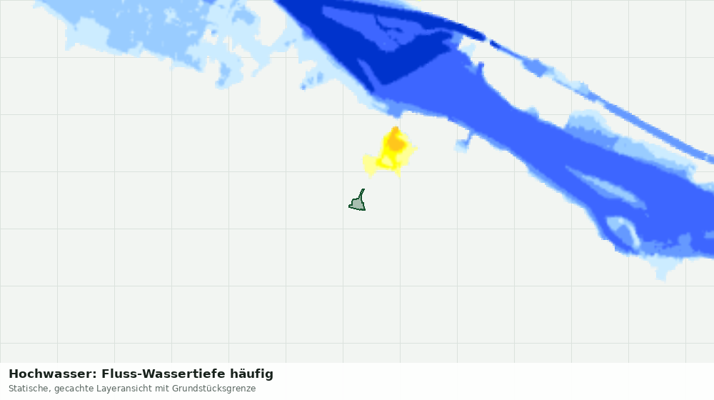 Statische Kartenansicht: Hochwasser: Fluss-Wassertiefe häufig