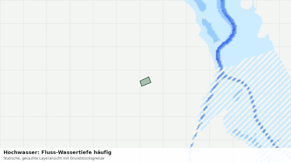 Statische Kartenansicht: Hochwasser: Fluss-Wassertiefe häufig
