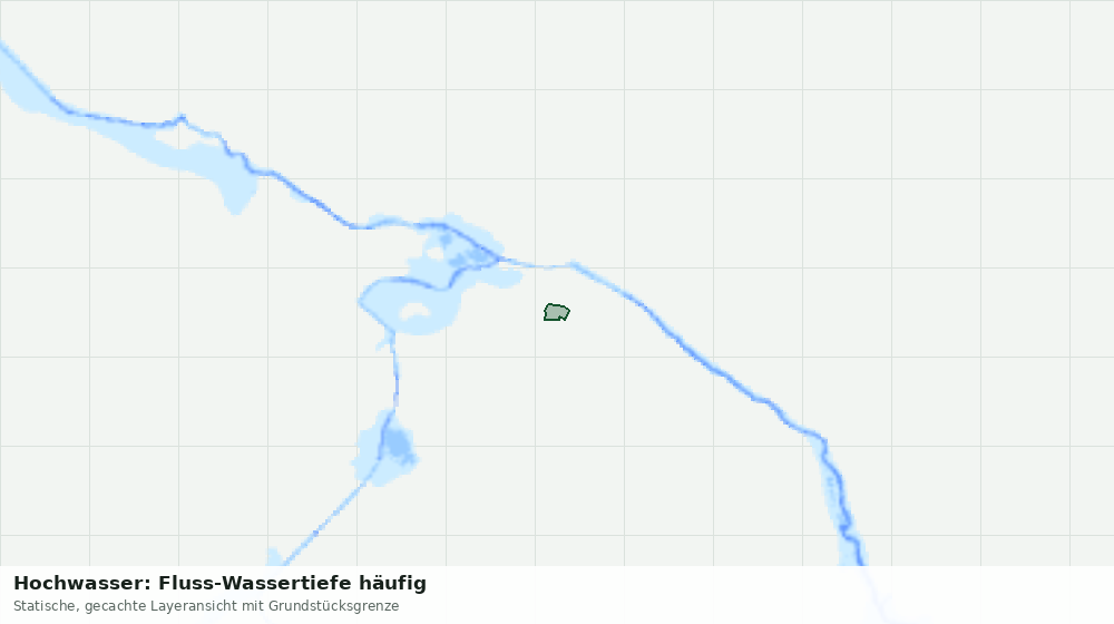 Statische Kartenansicht: Hochwasser: Fluss-Wassertiefe häufig