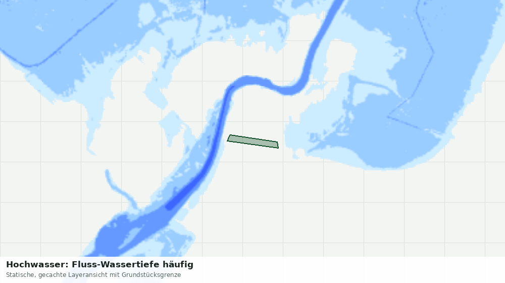 Statische Kartenansicht: Hochwasser: Fluss-Wassertiefe häufig