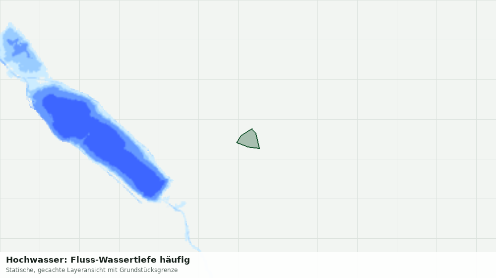Statische Kartenansicht: Hochwasser: Fluss-Wassertiefe häufig