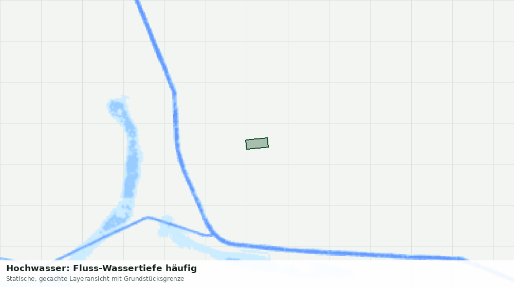 Statische Kartenansicht: Hochwasser: Fluss-Wassertiefe häufig
