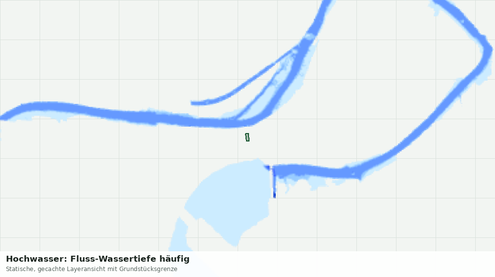 Statische Kartenansicht: Hochwasser: Fluss-Wassertiefe häufig