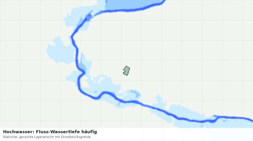 Statische Kartenansicht: Hochwasser: Fluss-Wassertiefe häufig