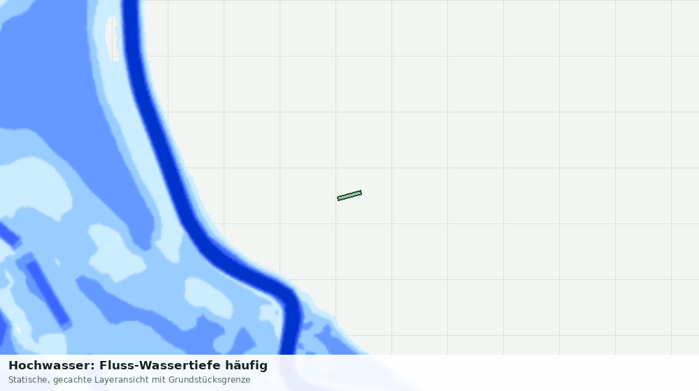 Statische Kartenansicht: Hochwasser: Fluss-Wassertiefe häufig