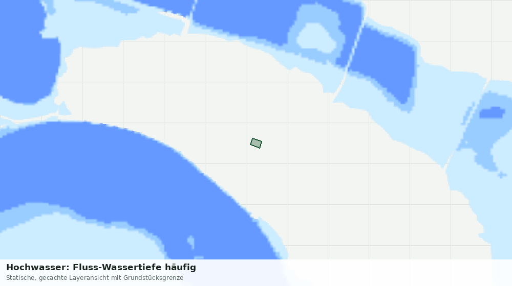 Statische Kartenansicht: Hochwasser: Fluss-Wassertiefe häufig