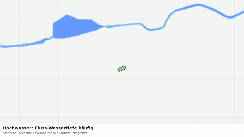 Statische Kartenansicht: Hochwasser: Fluss-Wassertiefe häufig