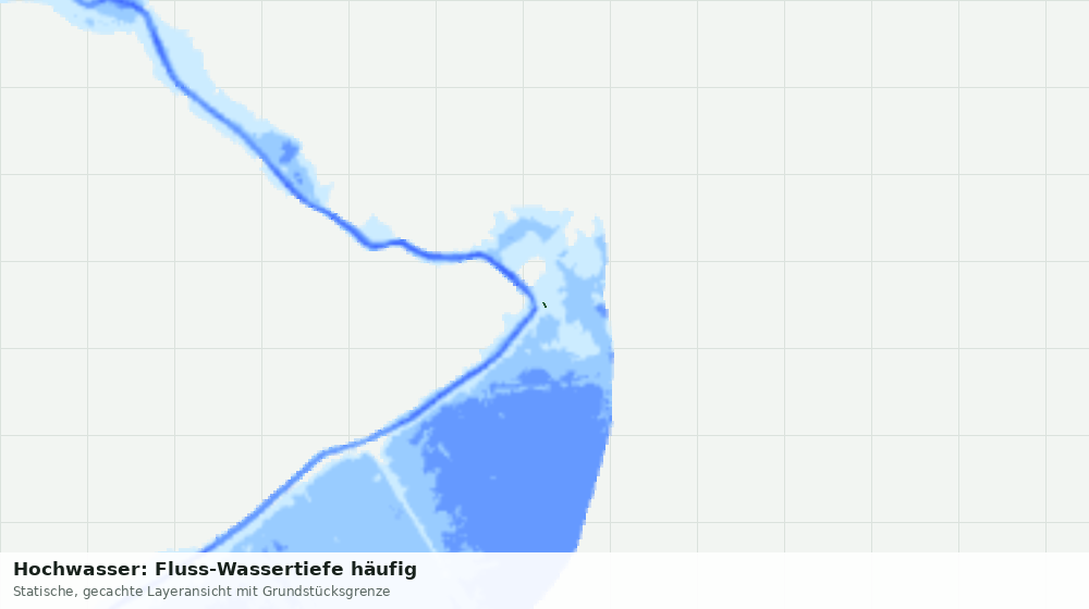 Statische Kartenansicht: Hochwasser: Fluss-Wassertiefe häufig