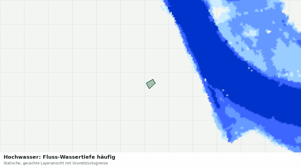 Statische Kartenansicht: Hochwasser: Fluss-Wassertiefe häufig