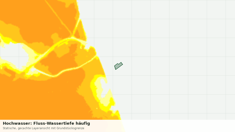 Statische Kartenansicht: Hochwasser: Fluss-Wassertiefe häufig