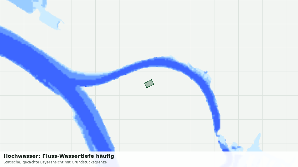 Statische Kartenansicht: Hochwasser: Fluss-Wassertiefe häufig