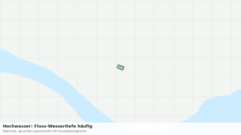 Statische Kartenansicht: Hochwasser: Fluss-Wassertiefe häufig