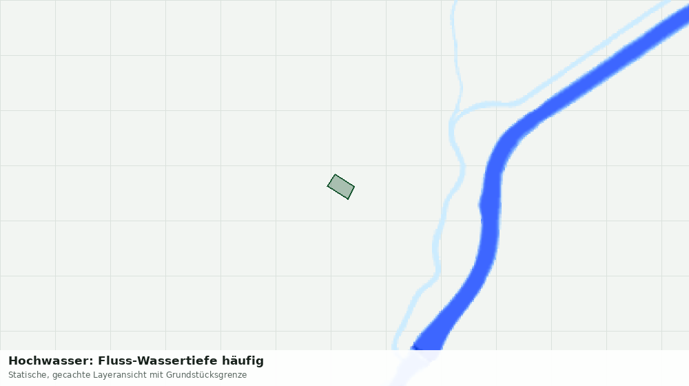 Statische Kartenansicht: Hochwasser: Fluss-Wassertiefe häufig