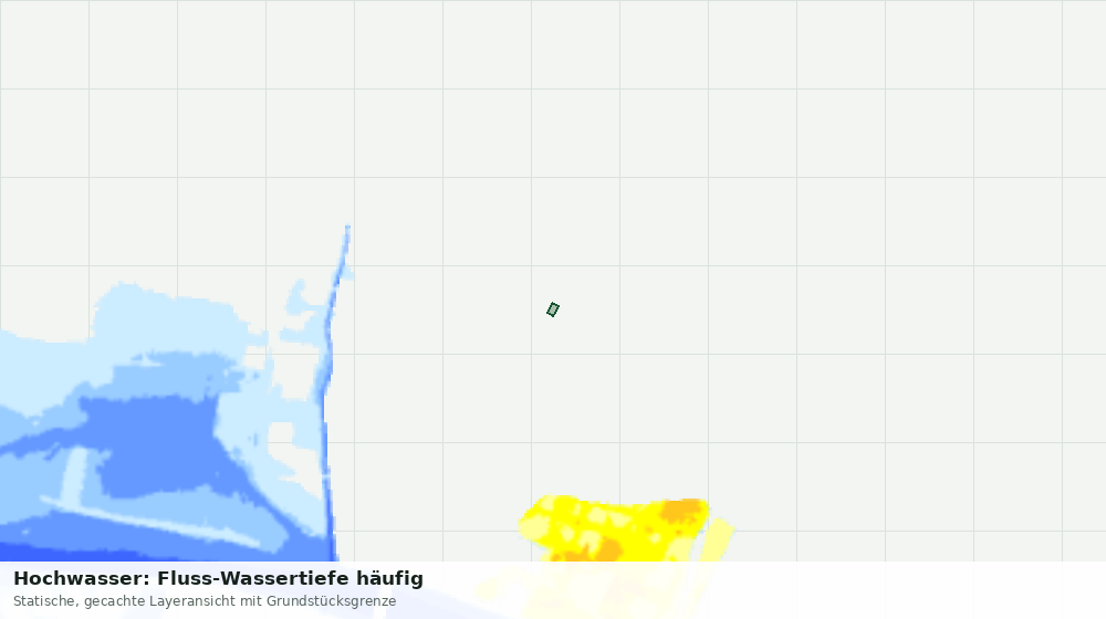 Statische Kartenansicht: Hochwasser: Fluss-Wassertiefe häufig