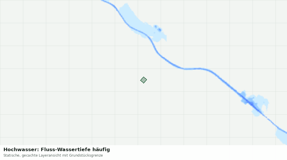 Statische Kartenansicht: Hochwasser: Fluss-Wassertiefe häufig